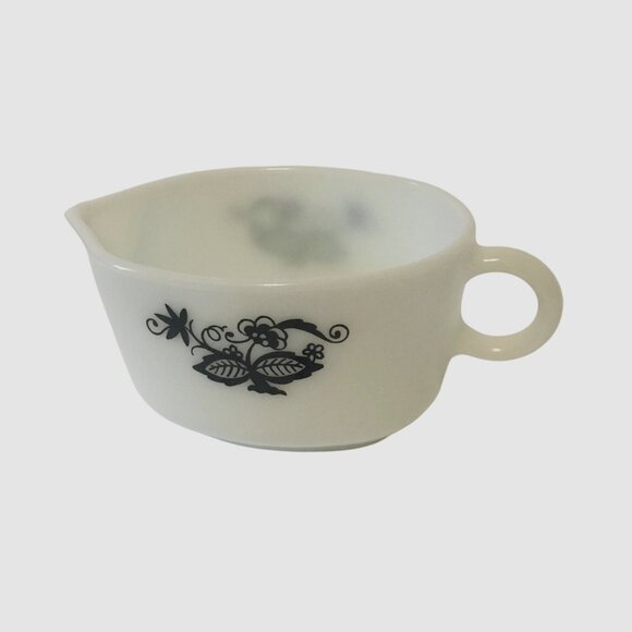VTG PYREX Old Town Blue 77-B Milk Glass Gravy Boat Corning USA Corelle Match - Picture 3 of 9